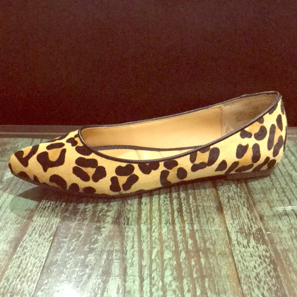 Leopard print flats